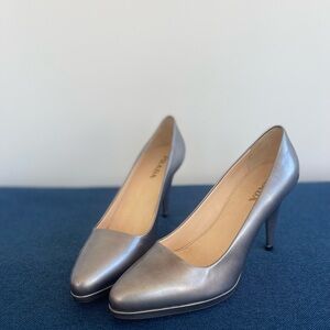 Prada Elegant Silver Heels